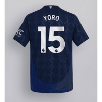 Echipament fotbal Manchester United Leny Yoro #15 Tricou Deplasare 2024-25 maneca scurta